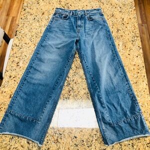 B Sides Women’s Designer Wide Leg Jeans 100% Cotton Size 29